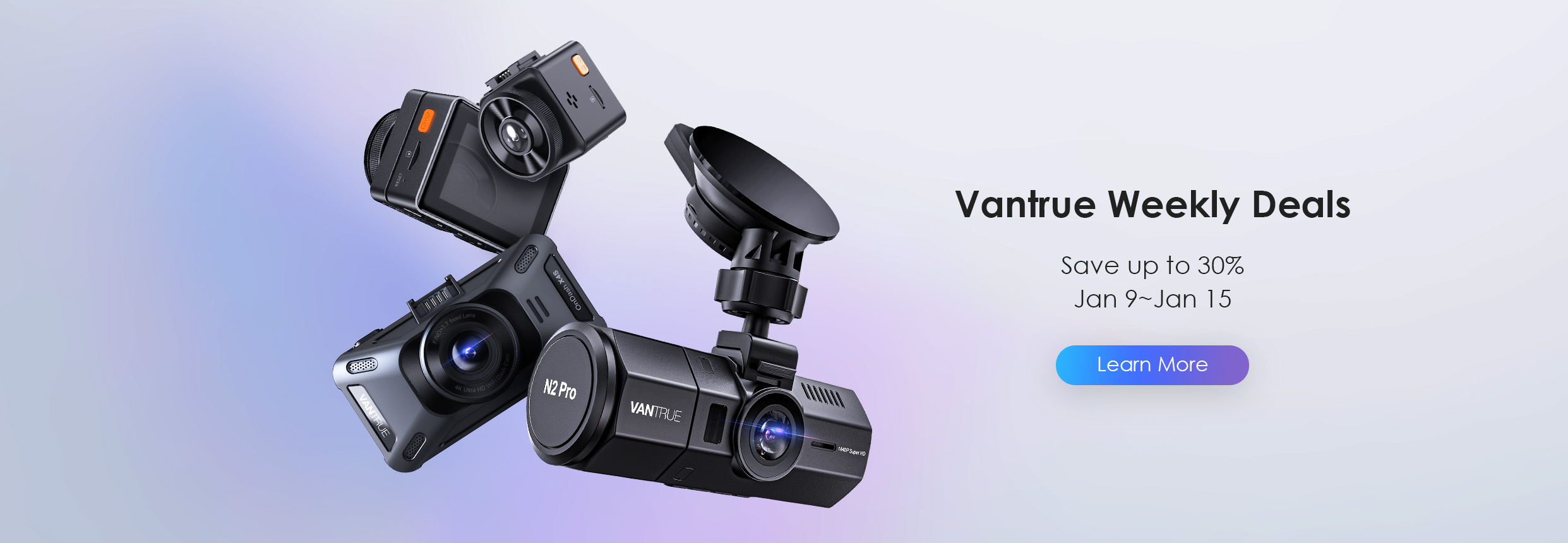 Vantrue N2S 2K Dual Dash Cam
