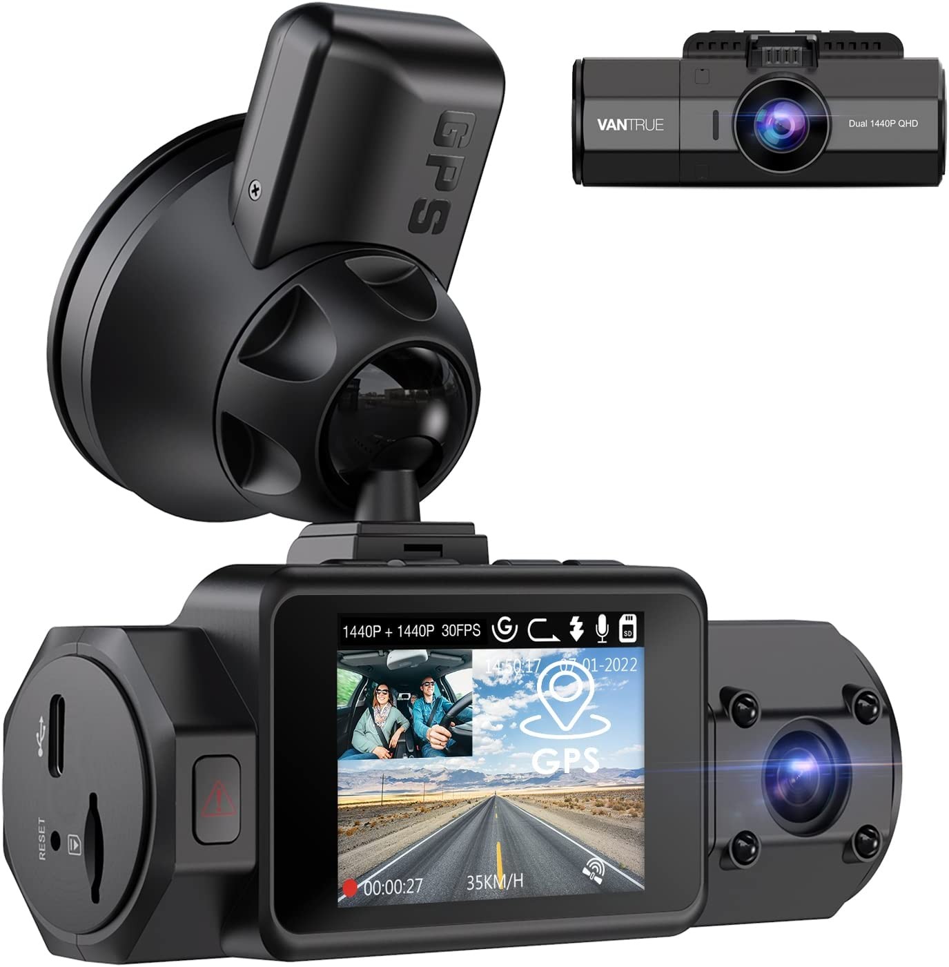 TYPE S S1 HD 720P Compact Dashcam